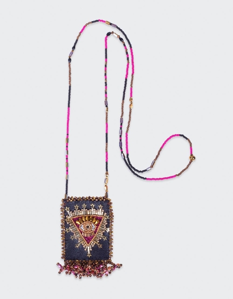 Saturn Jewelry Bag Black- Olivia Dar