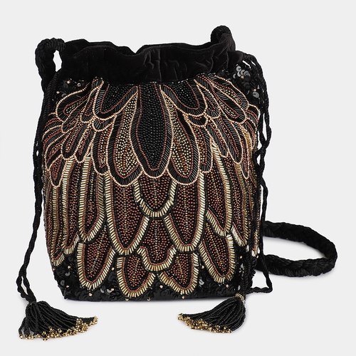 Prada Fringe Embellished City Calf Folk Bucket Bag – Oliver Jewellery