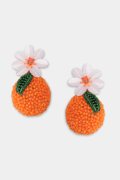 Orange Earrings Olivia Dar