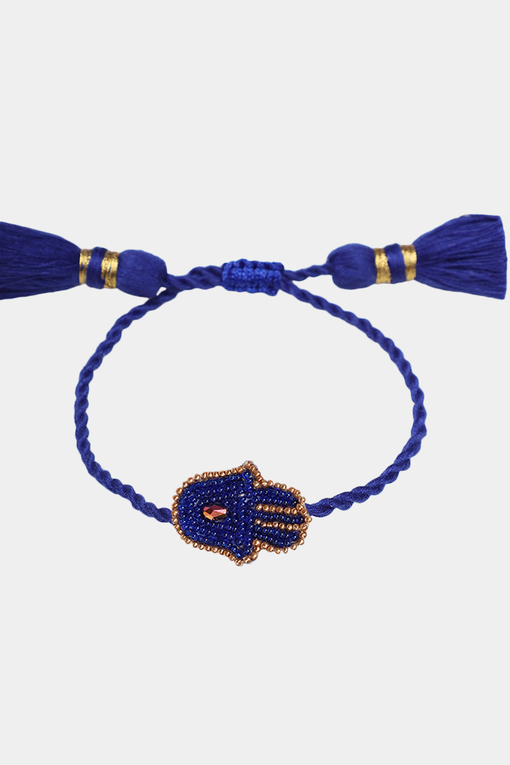 Hamsa Bracelet Blue Olivia Dar