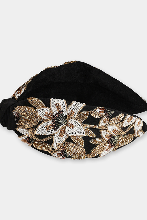 Alice + Olivia women black floral belle headband Alice + Olivia women black floral belle headband - www  main image 4
