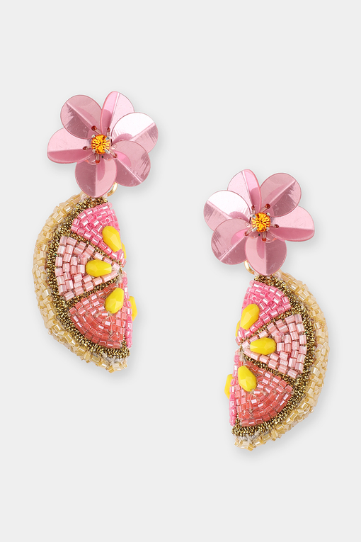 Citrus Earrings "Pink" Olivia Dar