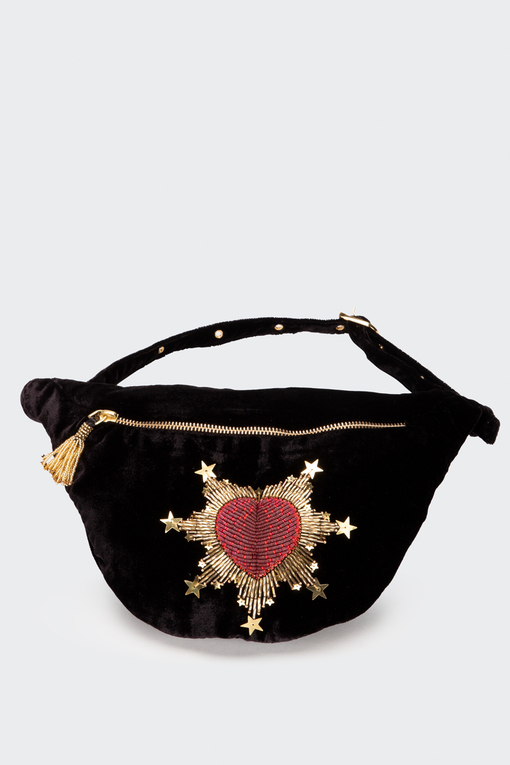red sequin fanny pack