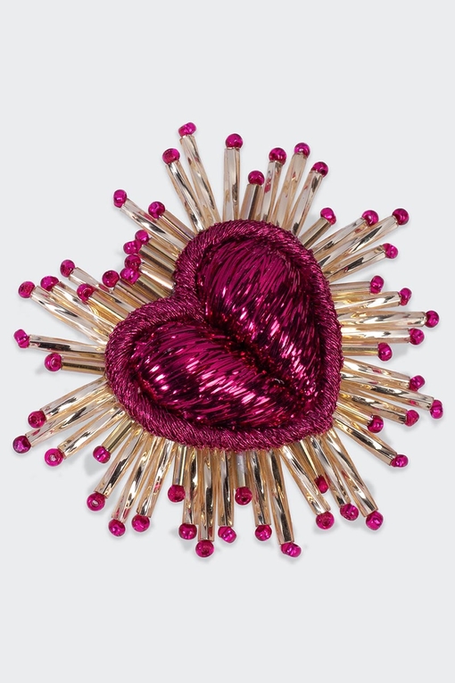 Heart Buttons Lurex Painted With Glitters - Art. 0121 Gl – GAFFORELLI SRL