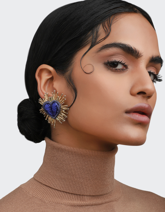 Sparkle Heart Earrings