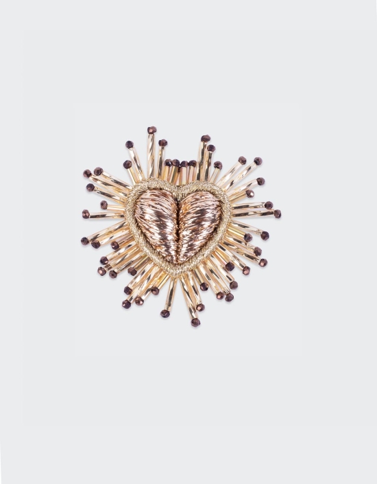 Sparkle Heart Brooch