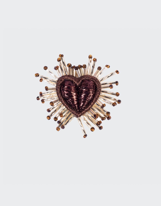 Sparkle Heart Brooch