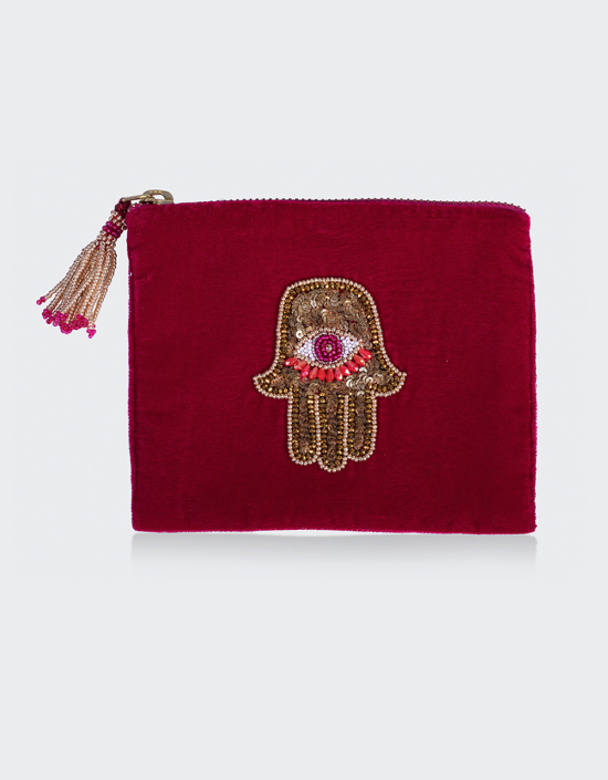 Hamsa Jewelry Bag