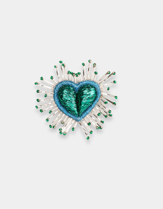 Sparkle Heart Brooch