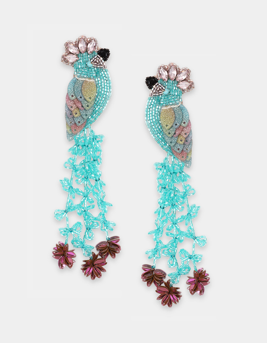 Crystal Bird Earrings