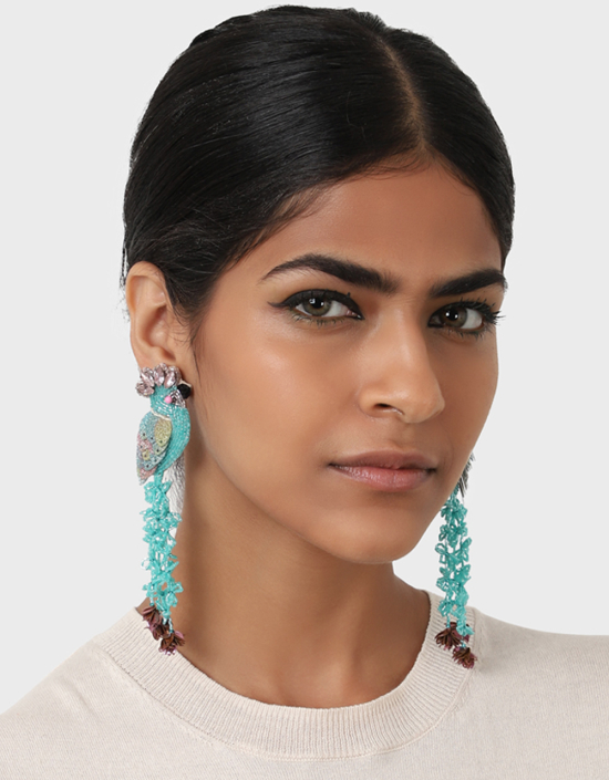 Crystal Bird Earrings