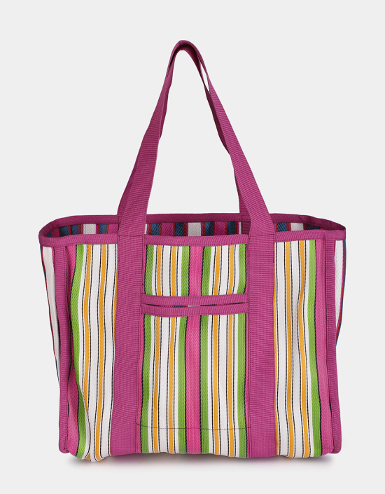 Striped Shopping Bag