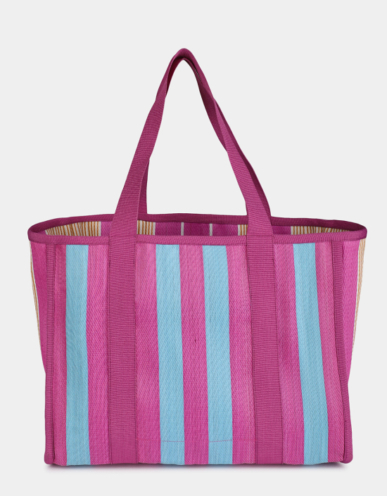 Striped Shopping Bag
