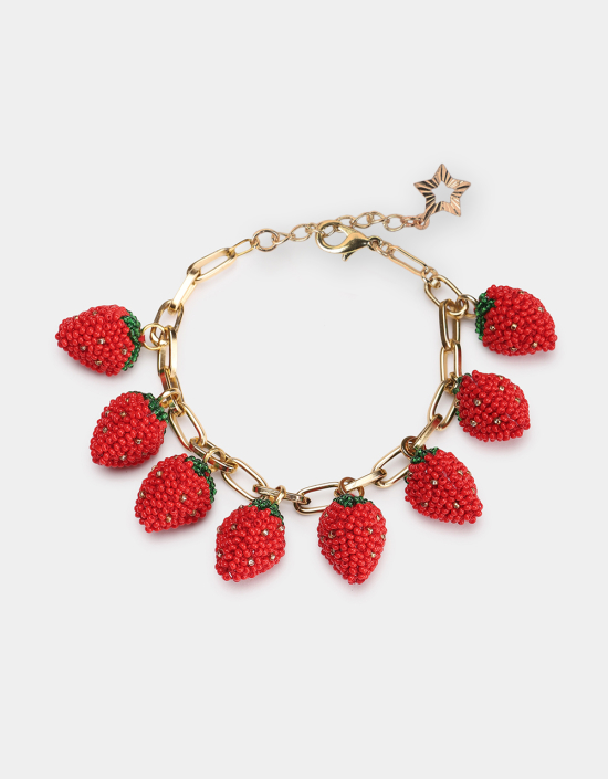 Strawberry 3d Bracelet