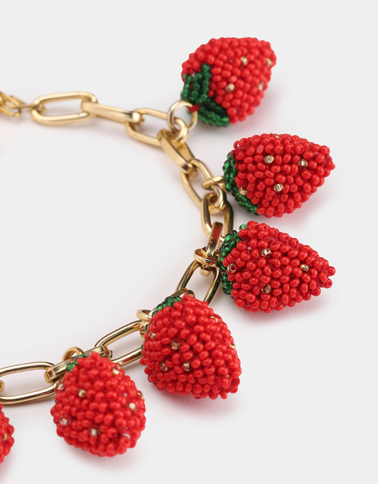 Strawberry 3d Bracelet