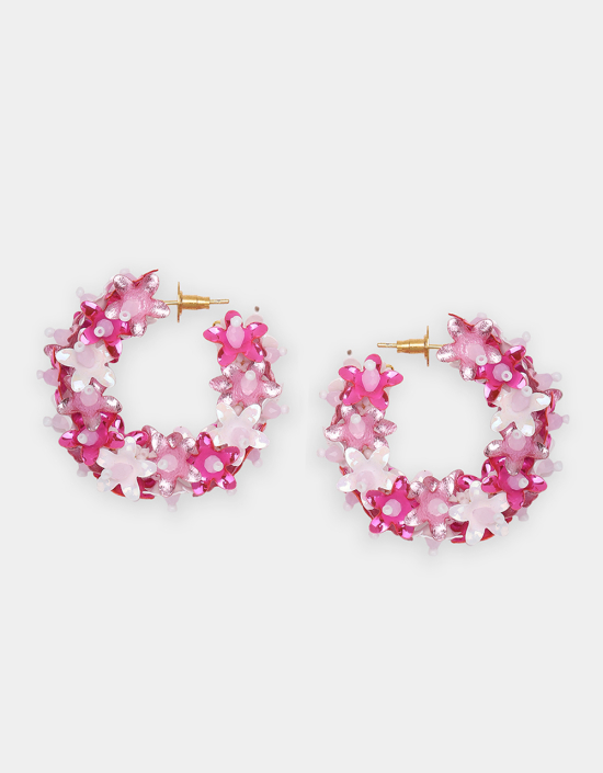 Multi Flower Hoops Small