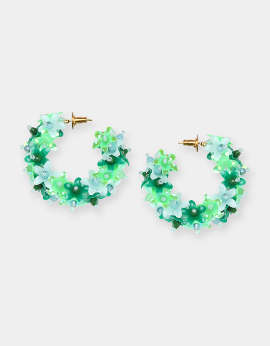 Multi Flower Hoops Small