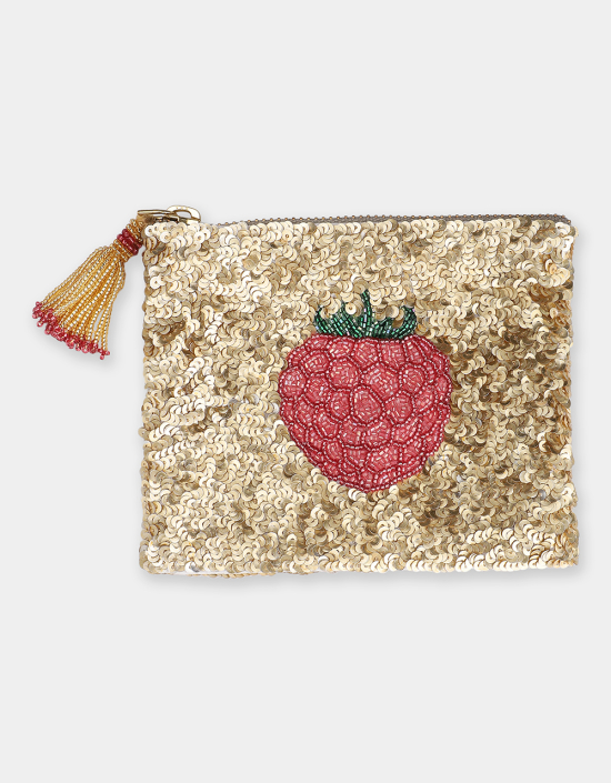 Raspberry Jewelry Bag