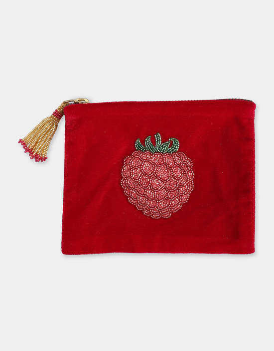 Raspberry Jewelry Bag