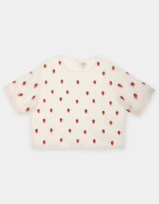 Strawberry Organza T-shirt