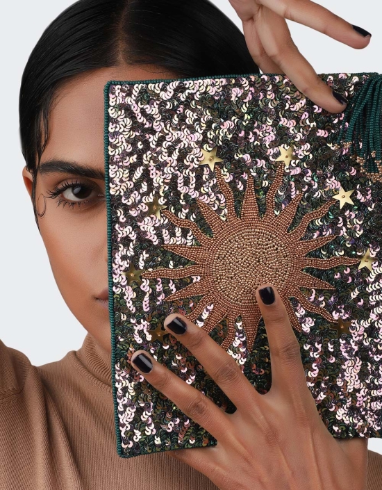 Sun Sequins Jewelry Bag
