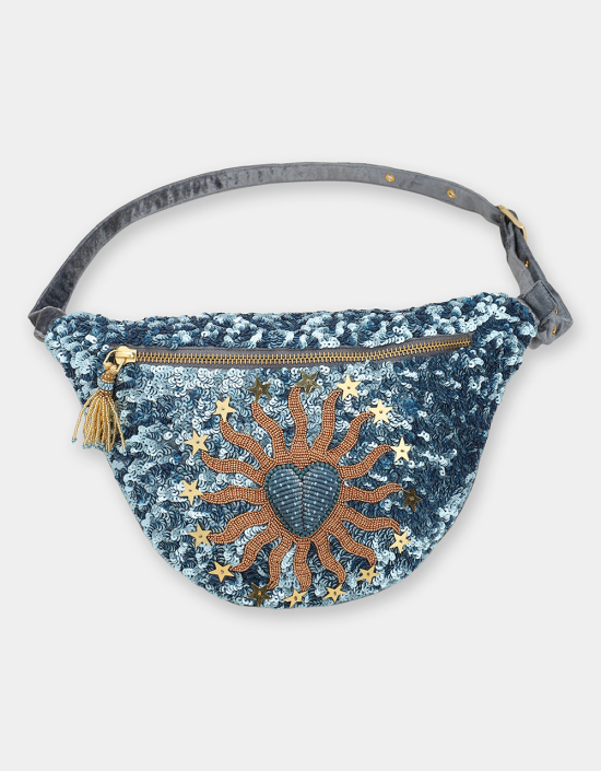 Heart Sequins Fanny Pack