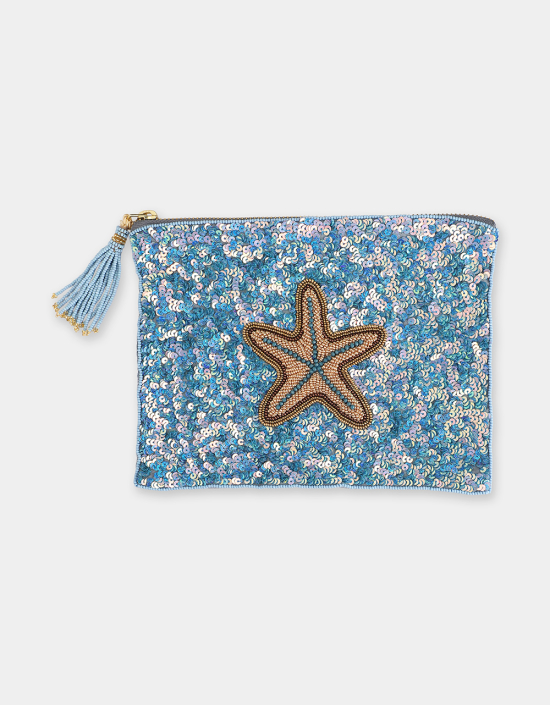 Starfish Sequins Jewelry Bag