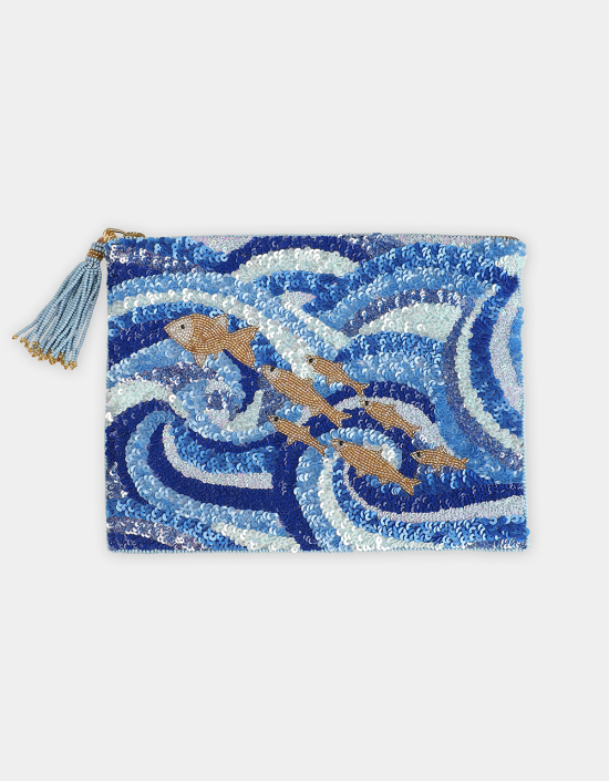 Waves Sequins Jewelry Bag