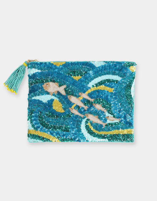 Waves Sequins Jewelry Bag