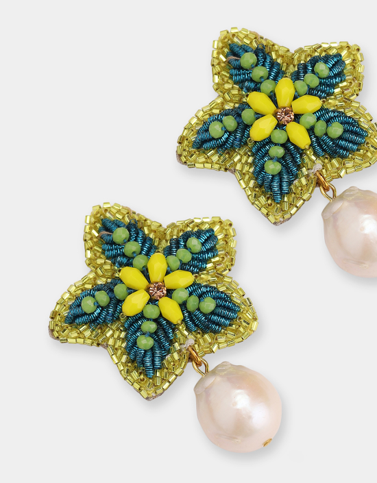 Starfish Pearl Earrings