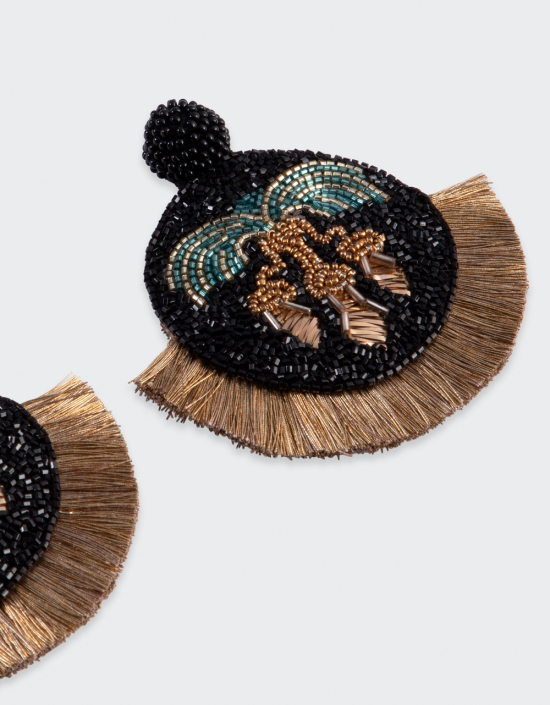 Mosaic Palm Earrings