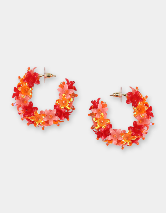 Multi Flower Hoops Small