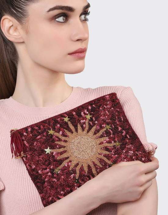 Sun Sequins Jewelry Bag