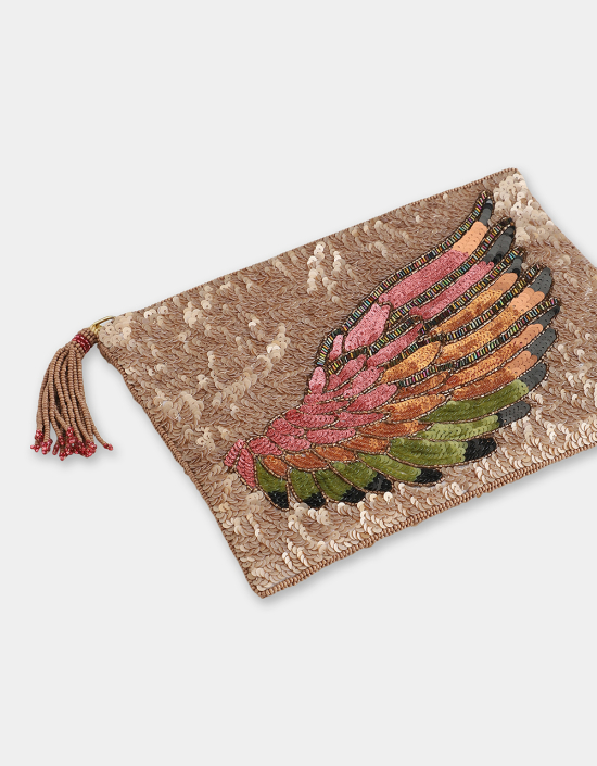 Wing Sequins Jewelry Bag