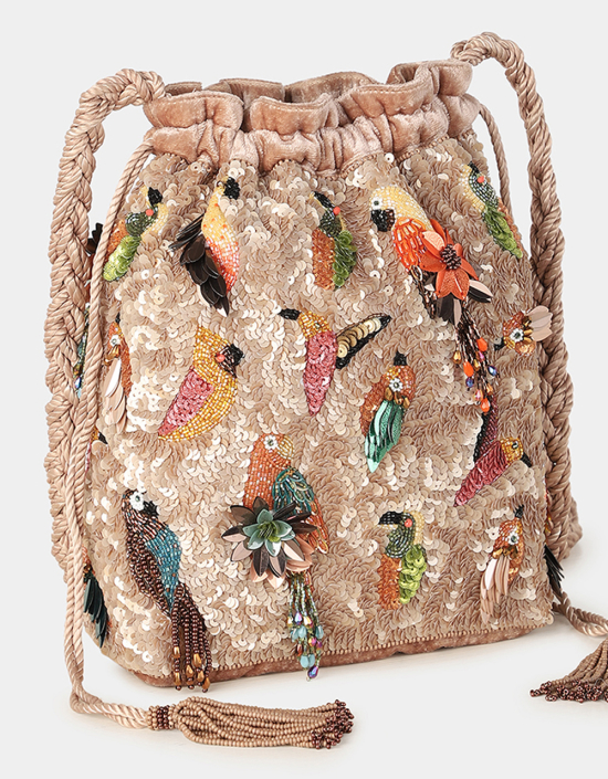 Multi Birds Bucket Bag