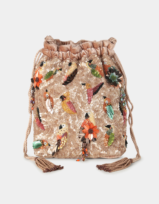 Multi Birds Bucket Bag