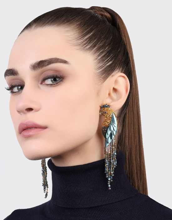 Peacock Earrings