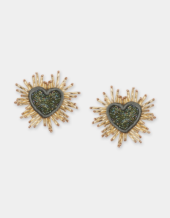 Sparkle Heart Earrings