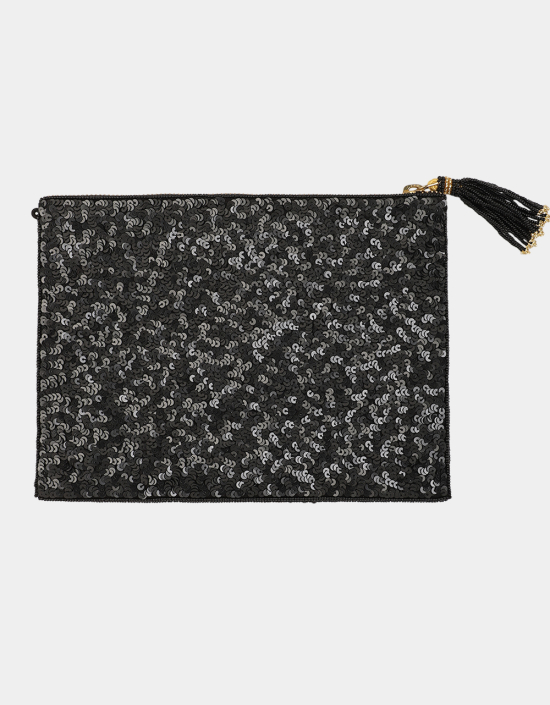 Feather Sequins Jewelry Bag