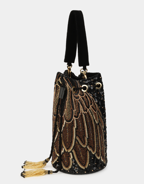 New Feather Bucket Bag