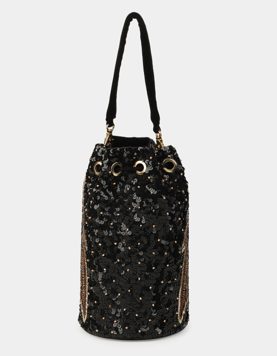 New Feather Bucket Bag