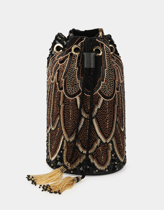 New Feather Bucket Bag