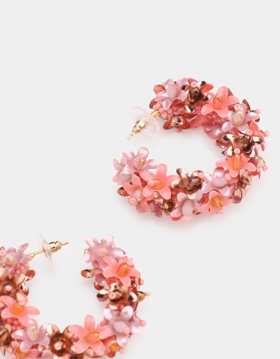 Multi Flower Hoops Small