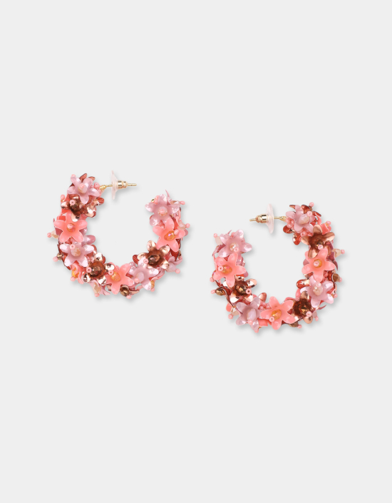 Multi Flower Hoops Small