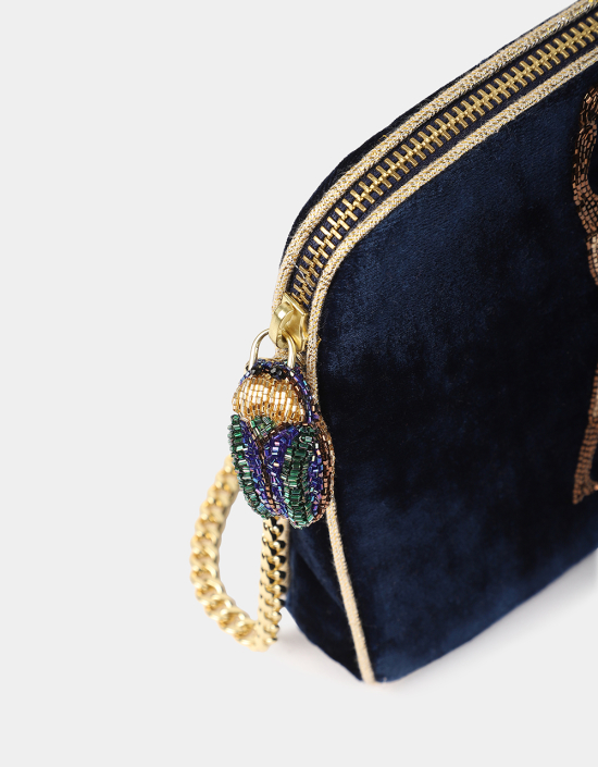 Beetle Velvet Sling Bag