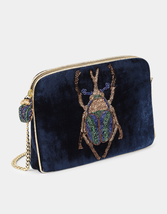 Beetle Velvet Sling Bag