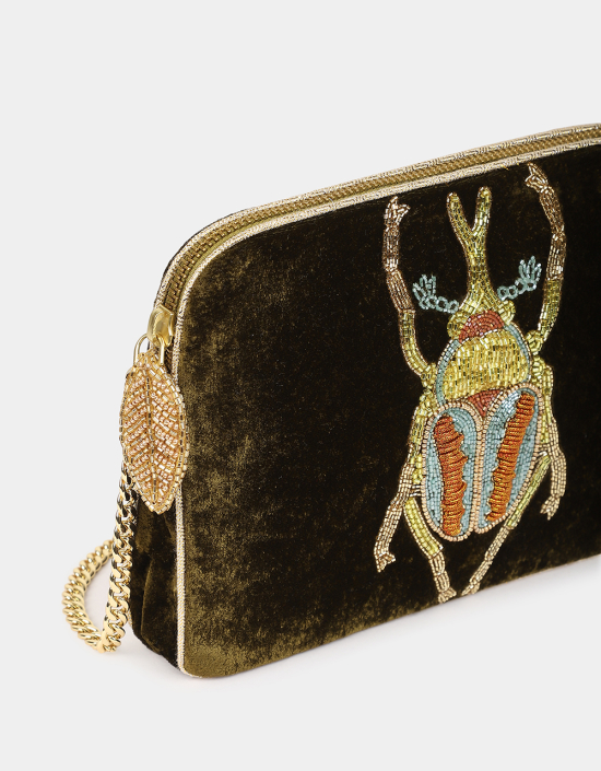 Beetle Velvet Sling Bag