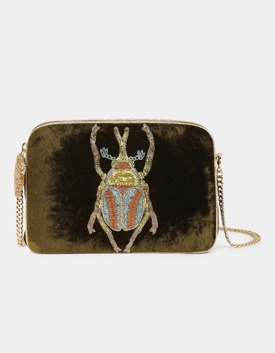 Beetle Velvet Sling Bag