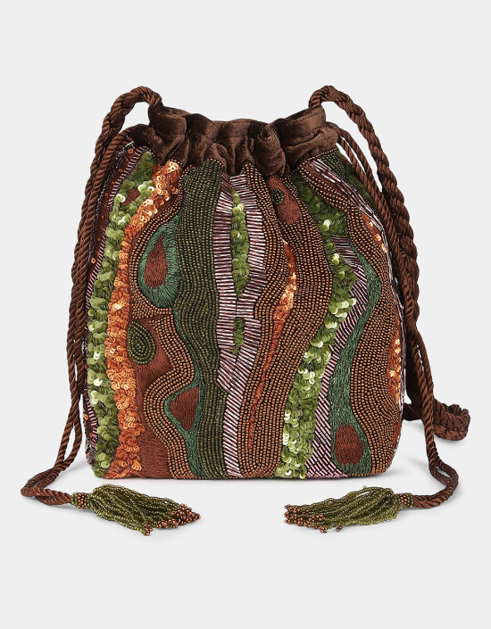 Tree Bark Bucket Bag