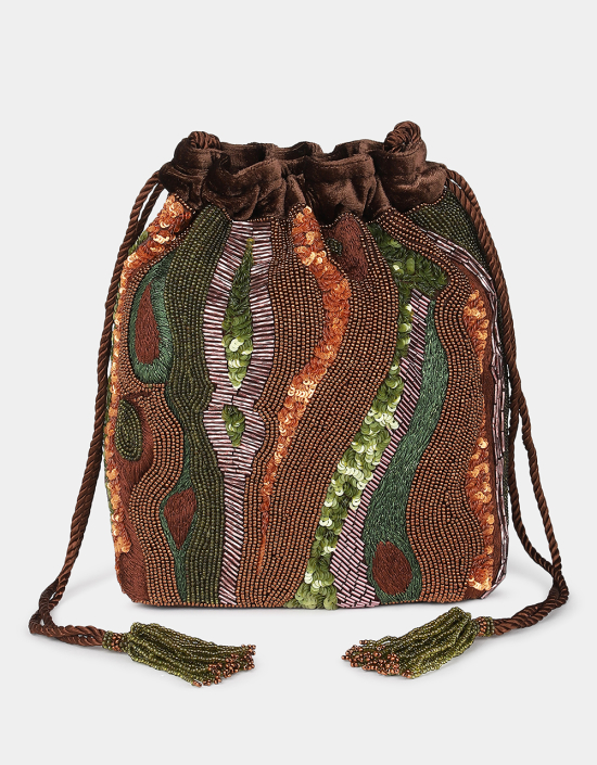 Tree Bark Bucket Bag